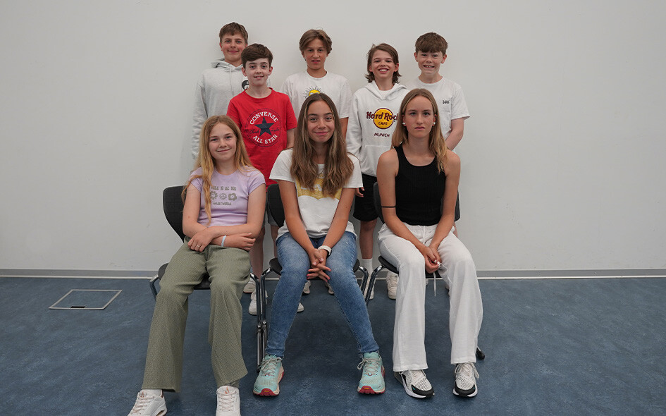 Sportschülerinnen und Sportschüler der 7. Klasse Sport.