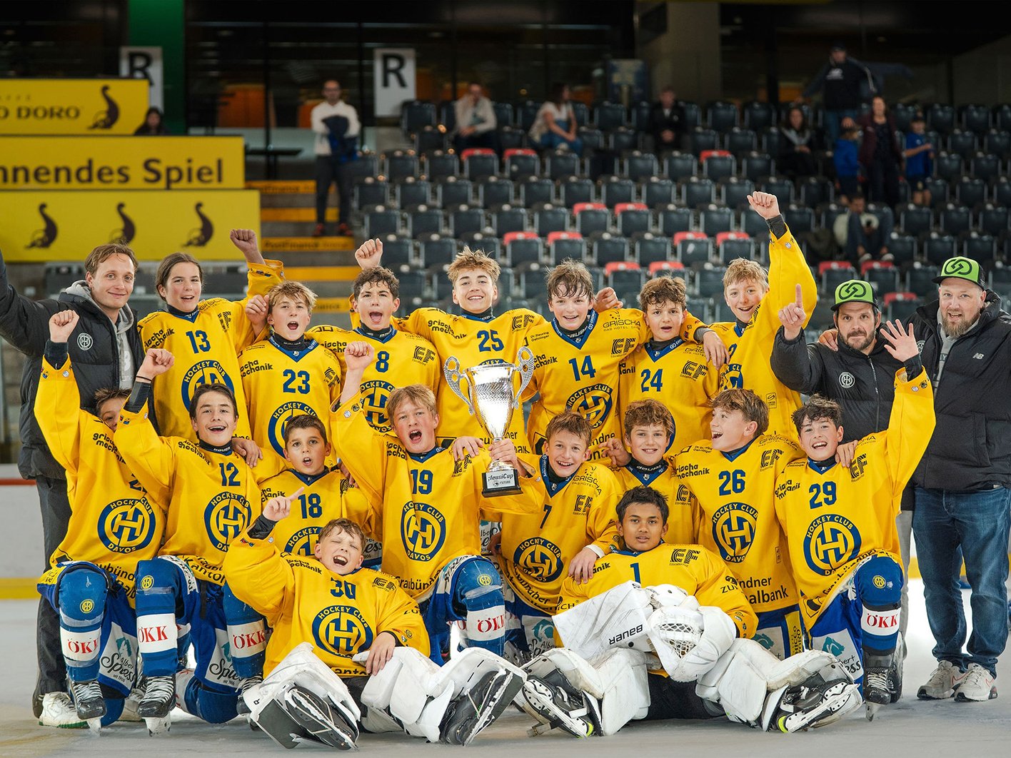 Die Siegermannschaft HC Davos