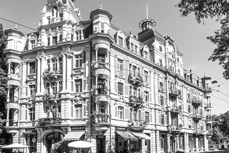 Gebäude an der Hallerstrasse in der Länggasse in Bern.