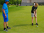 «Abschlagen und Putting»